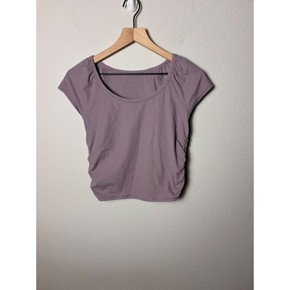 Lululemon All It Takes Gathered Scoopneck T-Shirt Lotus Lavender Purple Size 8